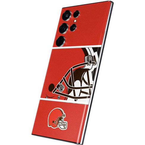 NFL Cleveland Browns Zone Block Galaxy S22 Ultra Skin