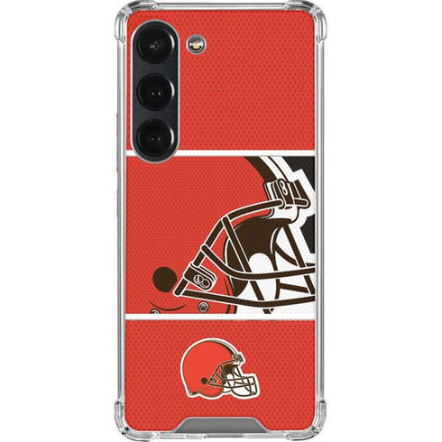 NFL Cleveland Browns Zone Block Galaxy S23 Clear Case