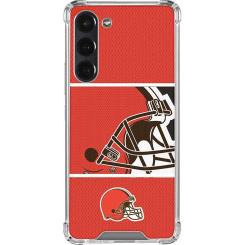 NFL Cleveland Browns Zone Block Galaxy S23 Plus Clear Case