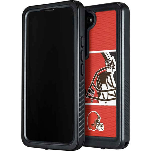 NFL Cleveland Browns Zone Block Galaxy S23 Plus Waterproof Case