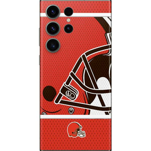 NFL Cleveland Browns Zone Block Galaxy S23 Ultra Skin