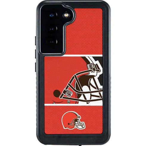 NFL Cleveland Browns Zone Block Galaxy S23 Waterproof Case