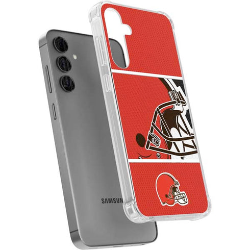 NFL Cleveland Browns Zone Block Galaxy S24 Plus Clear Case