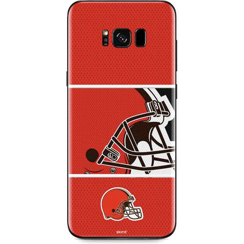 NFL Cleveland Browns Zone Block Galaxy S8 Skin