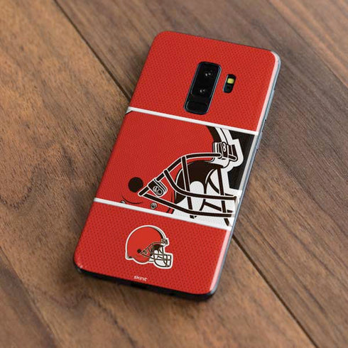 NFL Cleveland Browns Zone Block Galaxy S9 Plus Skin
