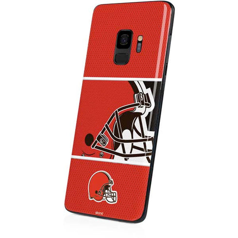 NFL Cleveland Browns Zone Block Galaxy S9 Skin