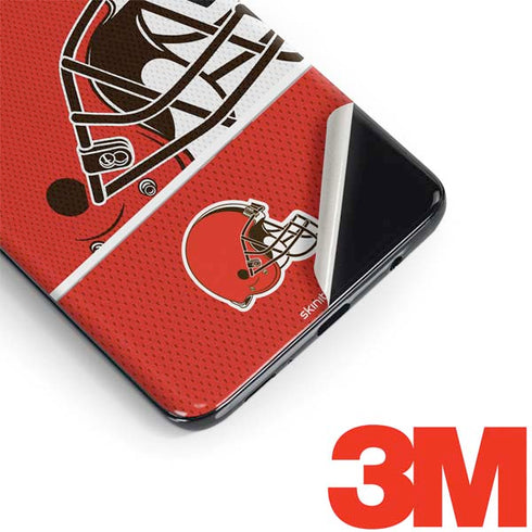 NFL Cleveland Browns Zone Block Galaxy S9 Skin
