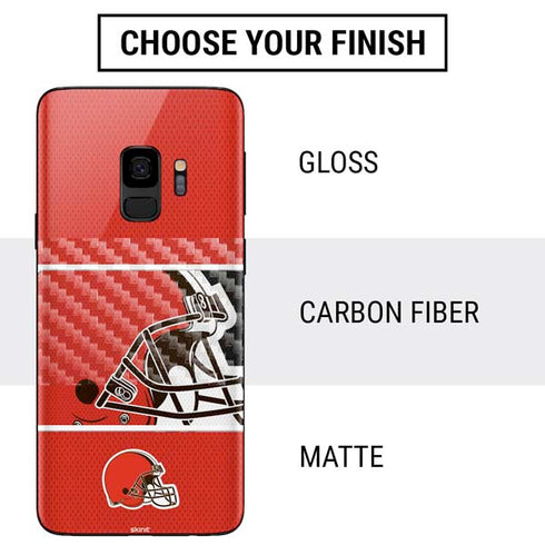NFL Cleveland Browns Zone Block Galaxy S9 Skin