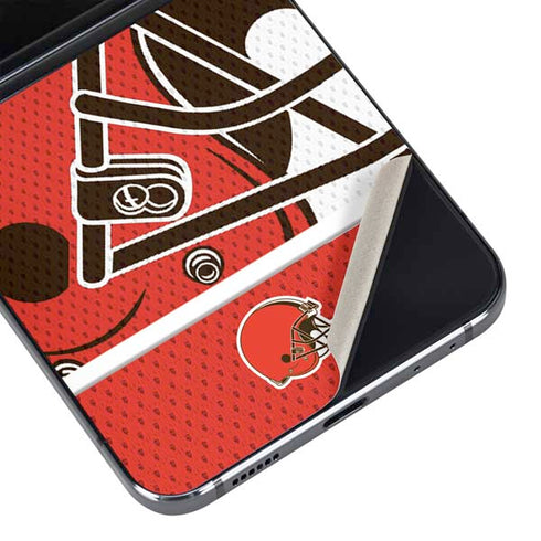 NFL Cleveland Browns Zone Block Galaxy Z Flip5 5G Skin
