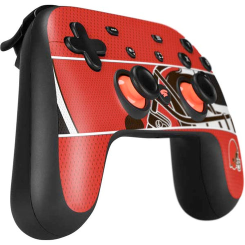 NFL Cleveland Browns Zone Block Google Stadia Controller Skin