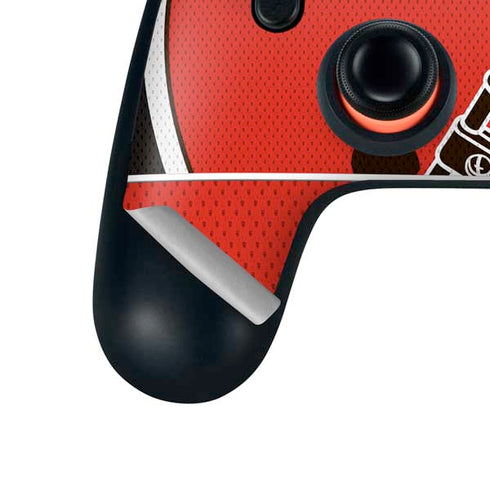 NFL Cleveland Browns Zone Block Google Stadia Controller Skin