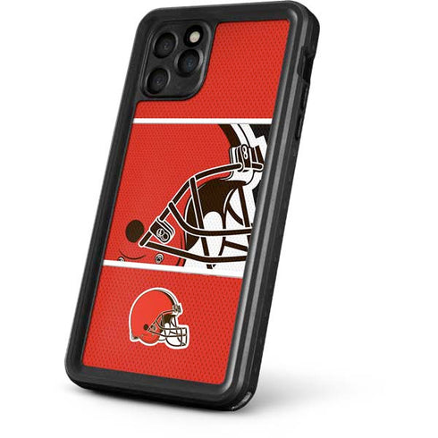 NFL Cleveland Browns Zone Block iPhone 11 Pro Waterproof Case
