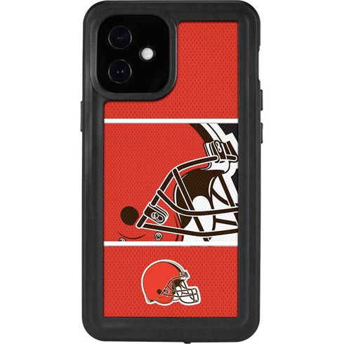 NFL Cleveland Browns Zone Block iPhone 12 Mini Waterproof Case