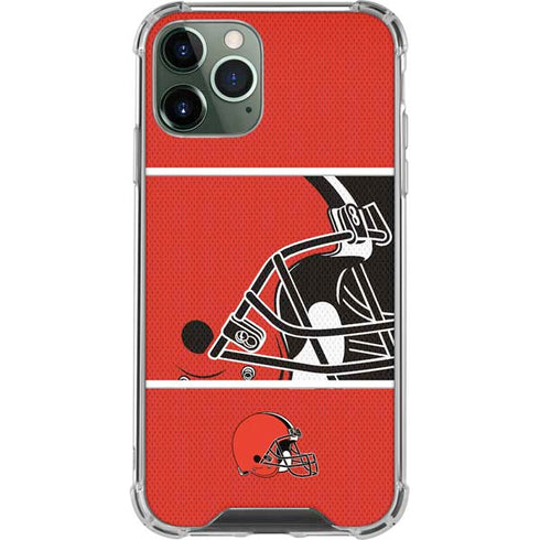 NFL Cleveland Browns Zone Block iPhone 12 Pro Max Clear Case