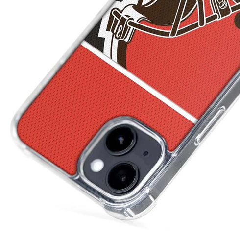 NFL Cleveland Browns Zone Block iPhone 15 Plus MagSafe Case