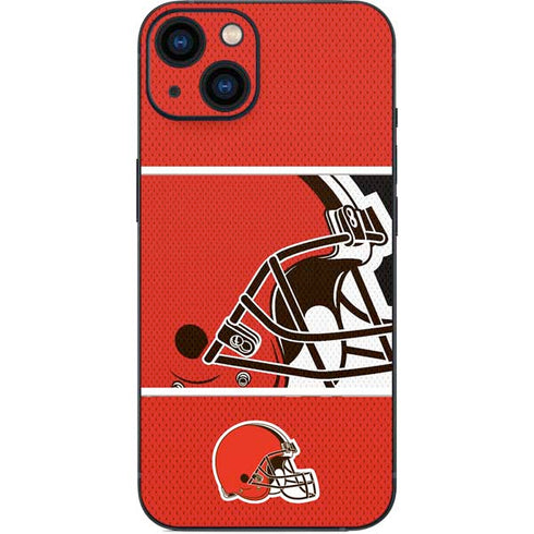 NFL Cleveland Browns Zone Block iPhone 15 Plus Skin