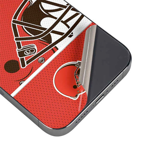 NFL Cleveland Browns Zone Block iPhone 14 Pro Max Skin
