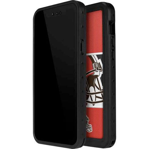 NFL Cleveland Browns Zone Block iPhone 14 Pro Max Waterproof Case