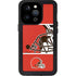 NFL Cleveland Browns Zone Block iPhone 14 Pro Waterproof Case