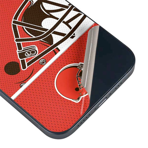 NFL Cleveland Browns Zone Block iPhone 14 Skin