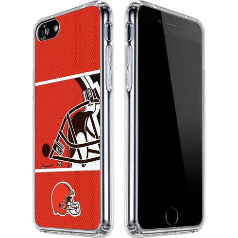 NFL Cleveland Browns Zone Block iPhone SE (2nd & 3rd Gen) Clear Case