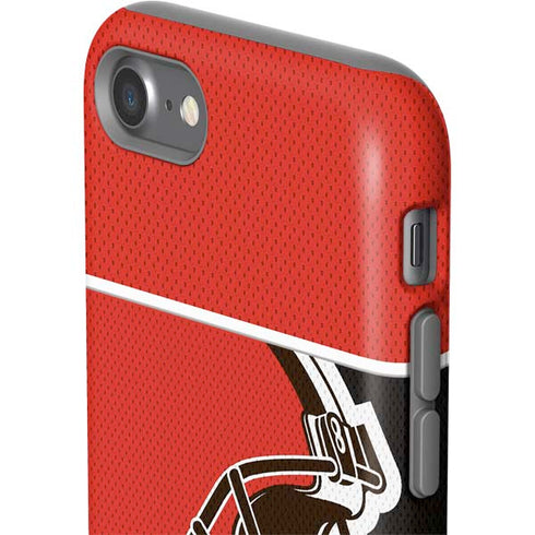 NFL Cleveland Browns Zone Block iPhone SE (2nd & 3rd Gen) Pro Case