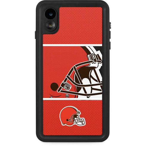 NFL Cleveland Browns Zone Block iPhone XR Waterproof Case