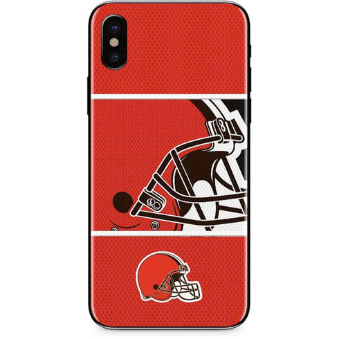 NFL Cleveland Browns Zone Block iPhone XS Skin