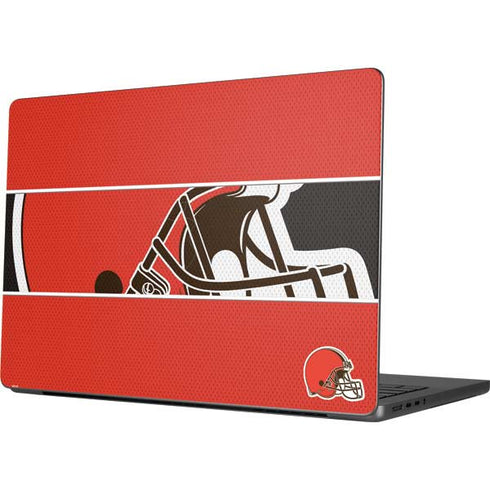 NFL Cleveland Browns Zone Block MacBook Pro 14in (2021-24) Skin