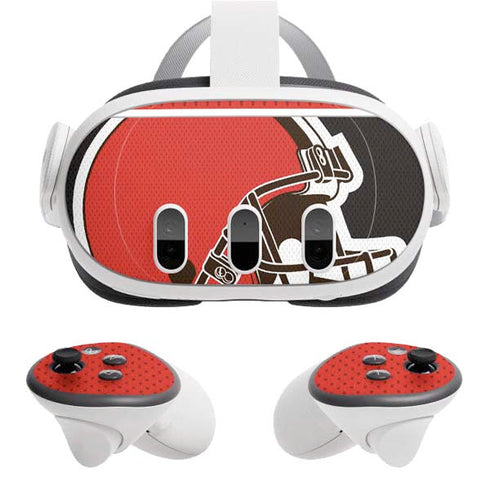 NFL Cleveland Browns Zone Block Meta Quest 3 Skin
