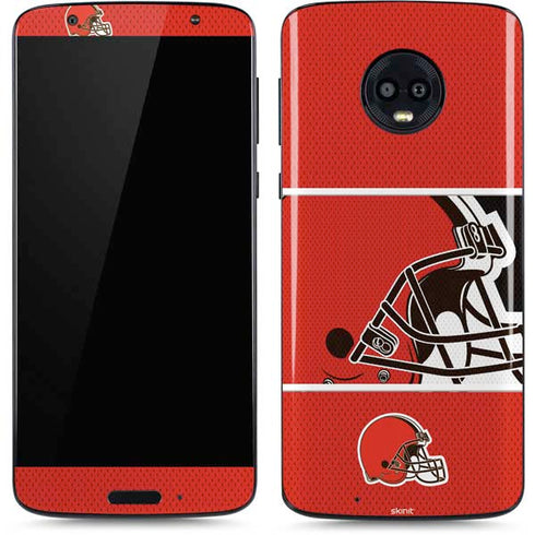 NFL Cleveland Browns Zone Block Moto G6 Skin