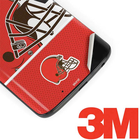 NFL Cleveland Browns Zone Block Moto G6 Skin