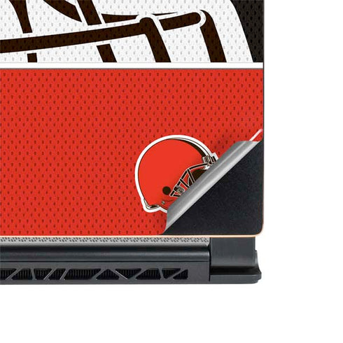 NFL Cleveland Browns Zone Block MSI GS65 Stealth Laptop Skin