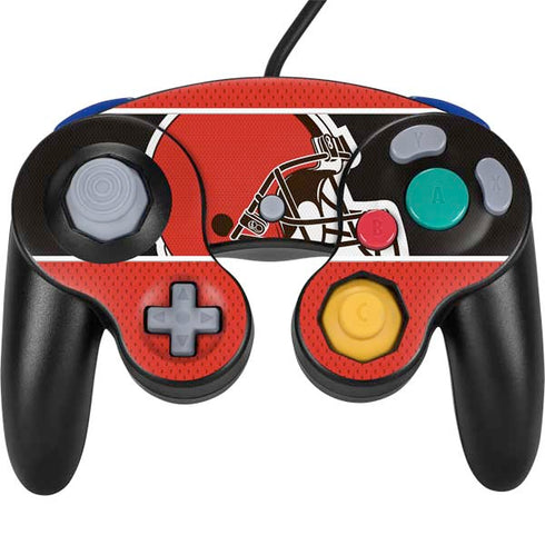 NFL Cleveland Browns Zone Block Nintendo GameCube Controller Skin