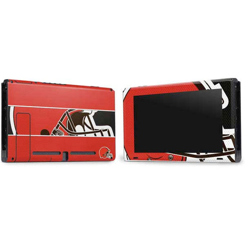 NFL Cleveland Browns Zone Block Nintendo Switch Bundle Skin