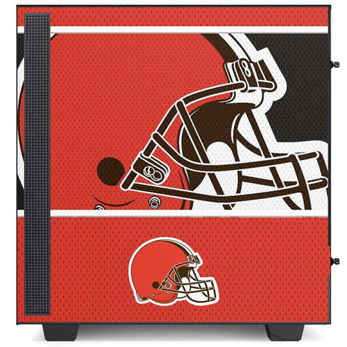 NFL Cleveland Browns Zone Block NZXT H510 Compact ATX Mid-Tower Case Skin