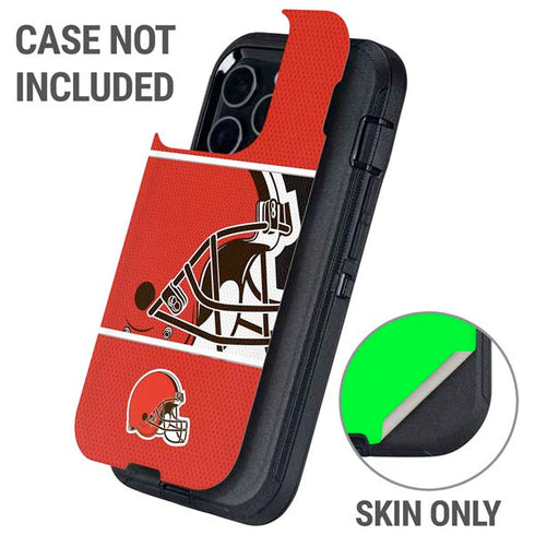 NFL Cleveland Browns Zone Block Otterbox Defender iPhone Skin