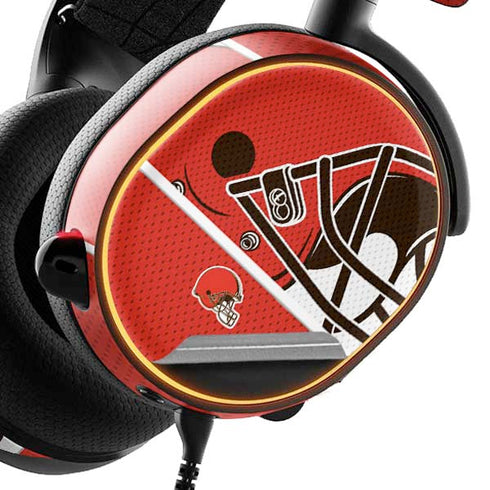 NFL Cleveland Browns Zone Block SteelSeries Arctis 3 Skin