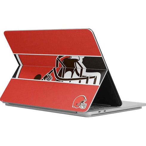NFL Cleveland Browns Zone Block Surface Laptop Studio Skin