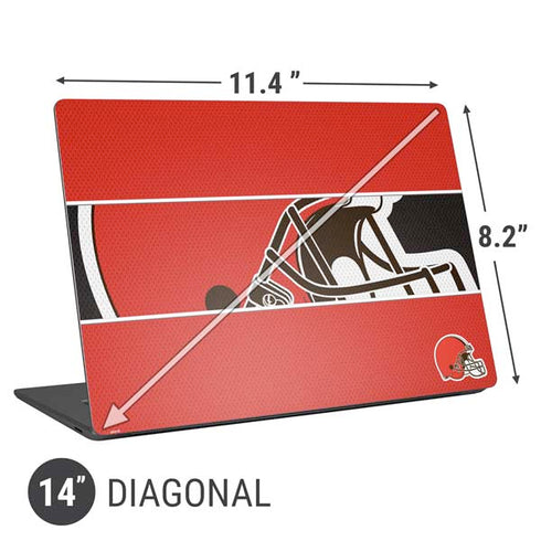 NFL Cleveland Browns Zone Block Universal Laptop 14in (11.4 x 8.2in) Skin