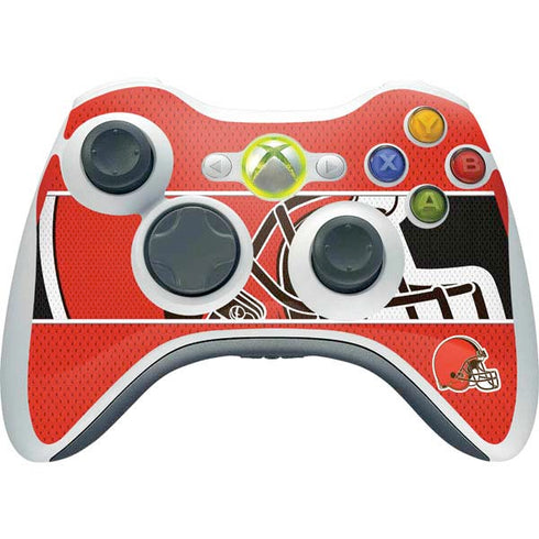 NFL Cleveland Browns Zone Block Xbox 360 Wireless Controller Skin