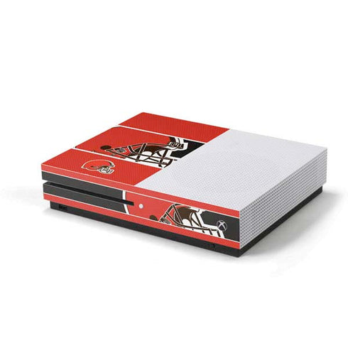 NFL Cleveland Browns Zone Block Xbox One S Console Skin