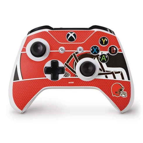 NFL Cleveland Browns Zone Block Xbox One S Controller Skin