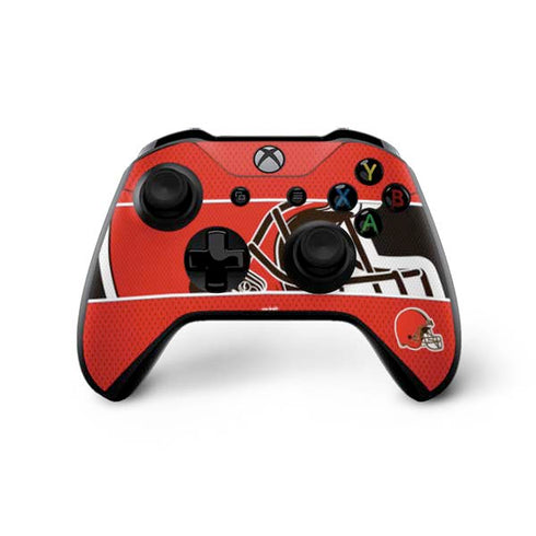 NFL Cleveland Browns Zone Block Xbox One X Controller Skin