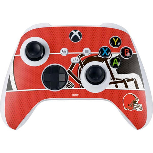 NFL Cleveland Browns Zone Block Xbox Series S Controller Skin