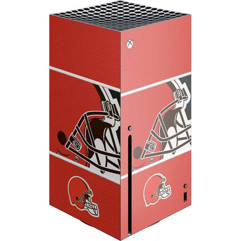 NFL Cleveland Browns Zone Block Xbox Series X Console Skin