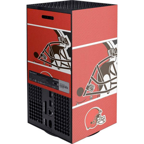 NFL Cleveland Browns Zone Block Xbox Series X Console Skin