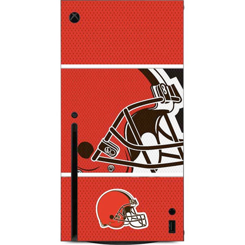 NFL Cleveland Browns Zone Block Xbox Series X Console Skin