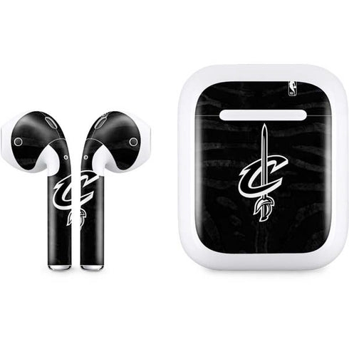 NBA Cleveland Cavaliers Black Animal Print Apple AirPods Skin