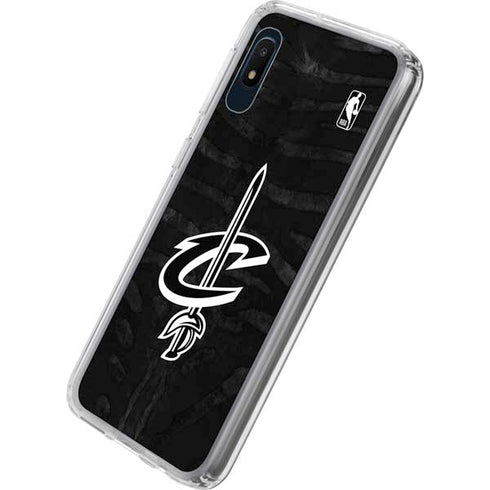 NBA Cleveland Cavaliers Black Animal Print Galaxy A10e Clear Case